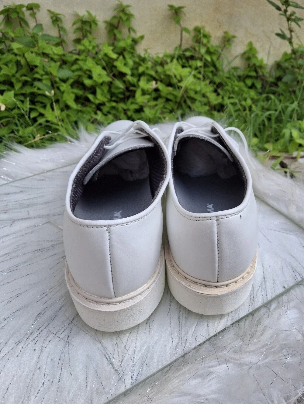 Altama White Leather Lace-Up  Oxford Dress Shoes Military USA Made Men Size 8